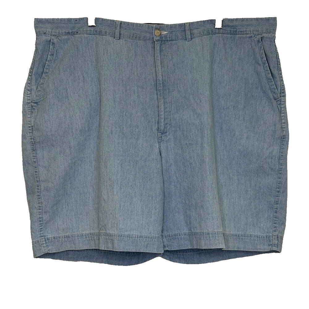 Polo Ralph Lauren Chambray Chino Shorts Mens Size 42 Blue Lightweight Cotton